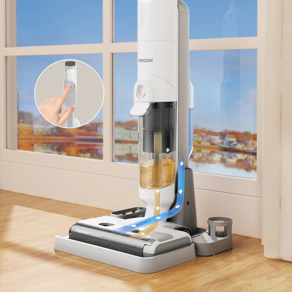Proscenic F10 Pro Aspirateur Laveur 3-en-1 Autonettoyage