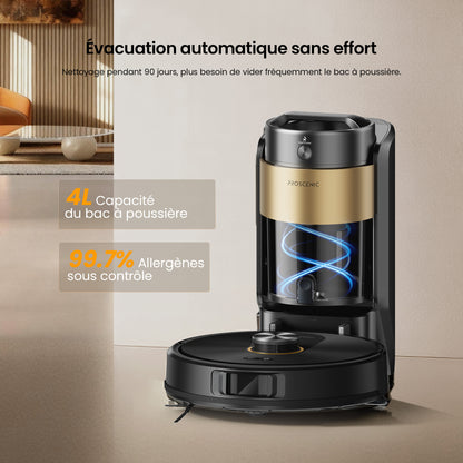 Aspirateur Robot Laveur Proscenic Q20 Plus | 10 000 Pa & 3D AI