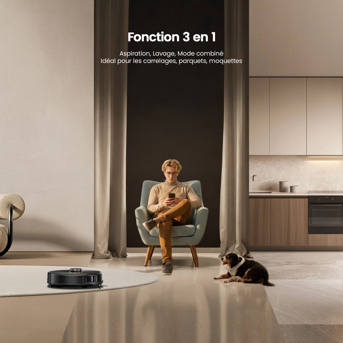 Aspirateur Robot Laveur Proscenic Q20 Plus | 10 000 Pa & 3D AI